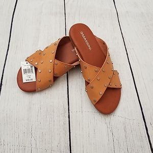 NWT Massini Studded Sandals, Size 7.